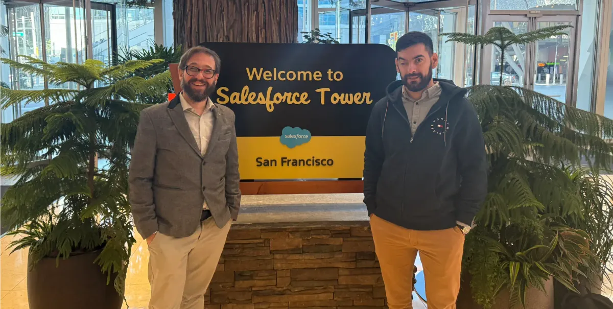 Co-fundadores de Vantegrate en Salesforce Tower, San Francisco